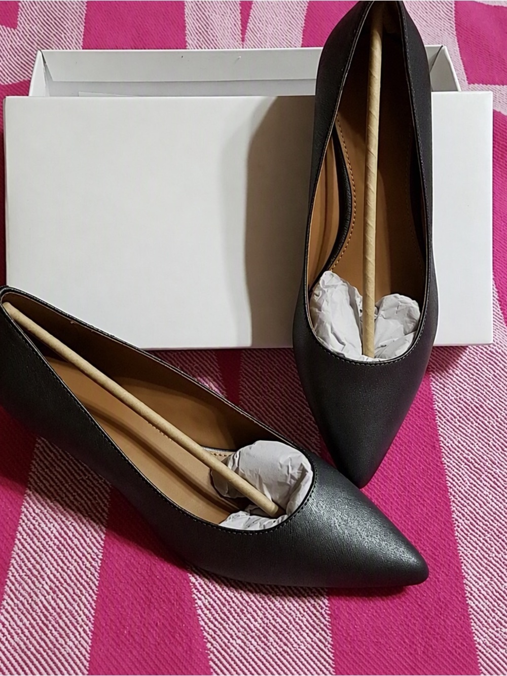 Calvin Klein Black Pointed Toe Heels